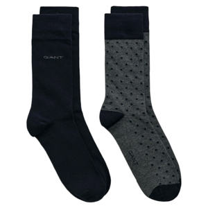 GANT 2-Pack Dot & Solid Socks